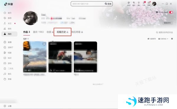 抖音怎么查看指定观看记录_电脑和手机版观看记录同步吗