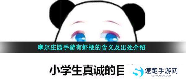 摩尔庄园手游有虾梗的含义及出处介绍